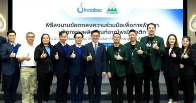 ที.แมน ฟาร์มาซูติคอล จับมือ อินโนบิก (เอเซีย) ลงนามความร่วมมือพัฒนานวัตกรรม โพรไบโอติกสายพันธุ์ไทย สู่ผลิตภัณฑ์สุขภาพ ต่อยอดเศรษฐกิจชีวภาพของประเทศ