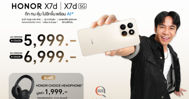 เปิดตัว! HONOR X7d Series สมาร์ตโฟน ถึก ทน คุ้ม ไปอีกขั้น พร้อม AI จัดเต็มที่สุดในเรทราคานี้ เริ่มต้นเพียง 5,999 บาท พร้อมขาย 23 ต.ค.นี้!