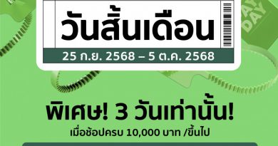 ห้างโรบินสัน ในเครือเซ็นทรัล รีเทล เติมความคุ้มให้ครอบครัวทั่วไทยแบบไม่พัก! กับซิกเนเจอร์แคมเปญที่รอคอย “ROBINSON PAYDAY” ช้อปสุดมันส์ วันสิ้นเดือน กับส่วนลดสูงสุด 70%!