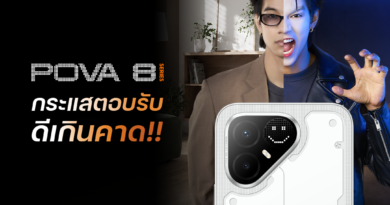 กระแสแรงไม่หยุด TECNO POVA 8 Series ยอดขายทะลุเป้า  หลังวางขายตั้งแต่ 15 ก.ค. ขึ้นแท่นตัวเลือกยอดฮิตของคนยุคใหม่