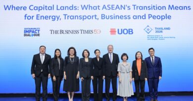 ยูโอบี ประเทศไทย และเดอะ บิสสิเนส ไทมส์ เปิดเวที Sustainability Impact Dialogue ถกบทบาทเงินทุนในการขับเคลื่อนการเปลี่ยนผ่านสู่ความยั่งยืนของอาเซียน ผู้นำภาครัฐ ภาคธุรกิจ และภาคการเงินร่วมแลกเปลี่ยนมุมมองถึงปัจจัยสำคัญในการสนับสนุนการลงทุนที่ช่วยเสริมความสามารถในการแข่งขัน สร้างความยืดหยุ่น และขับเคลื่อนการเติบโตอย่างยั่งยืนในภูมิภาค